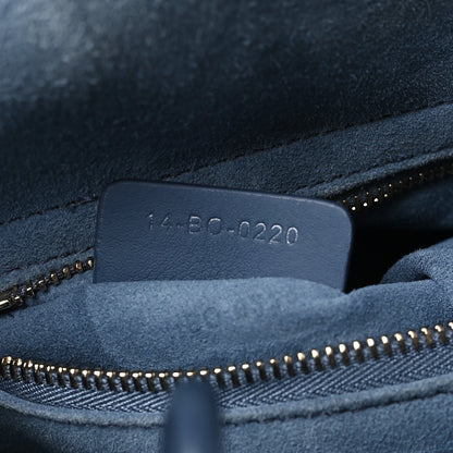 Christian Dior Ultra Matte Calfskin Cannage Small My ABCDior Lady Dior Dark Denim Blue 7 of 13