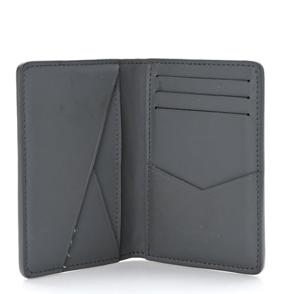 Louis Vuitton Calfskin Monogram Shadow Pocket Organizer Anthracite Gray 5 of 7
