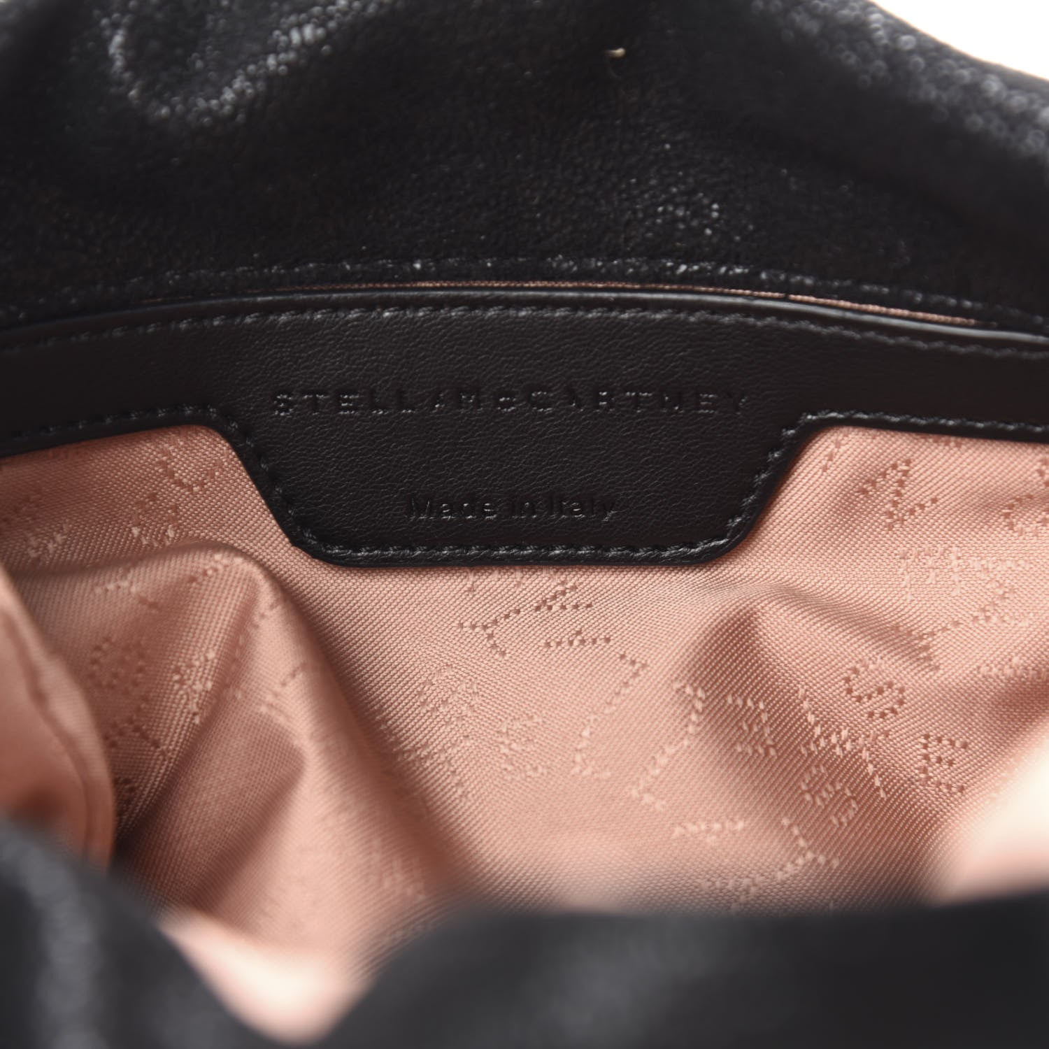 Stella McCartney Shaggy Deer Mini Falabella Fold Over Tote Black 9 of 10