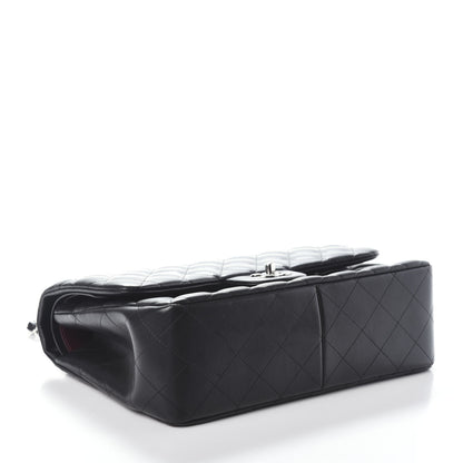 Chanel Lambskin Quilted Jumbo Double Flap Black 4 of 10
