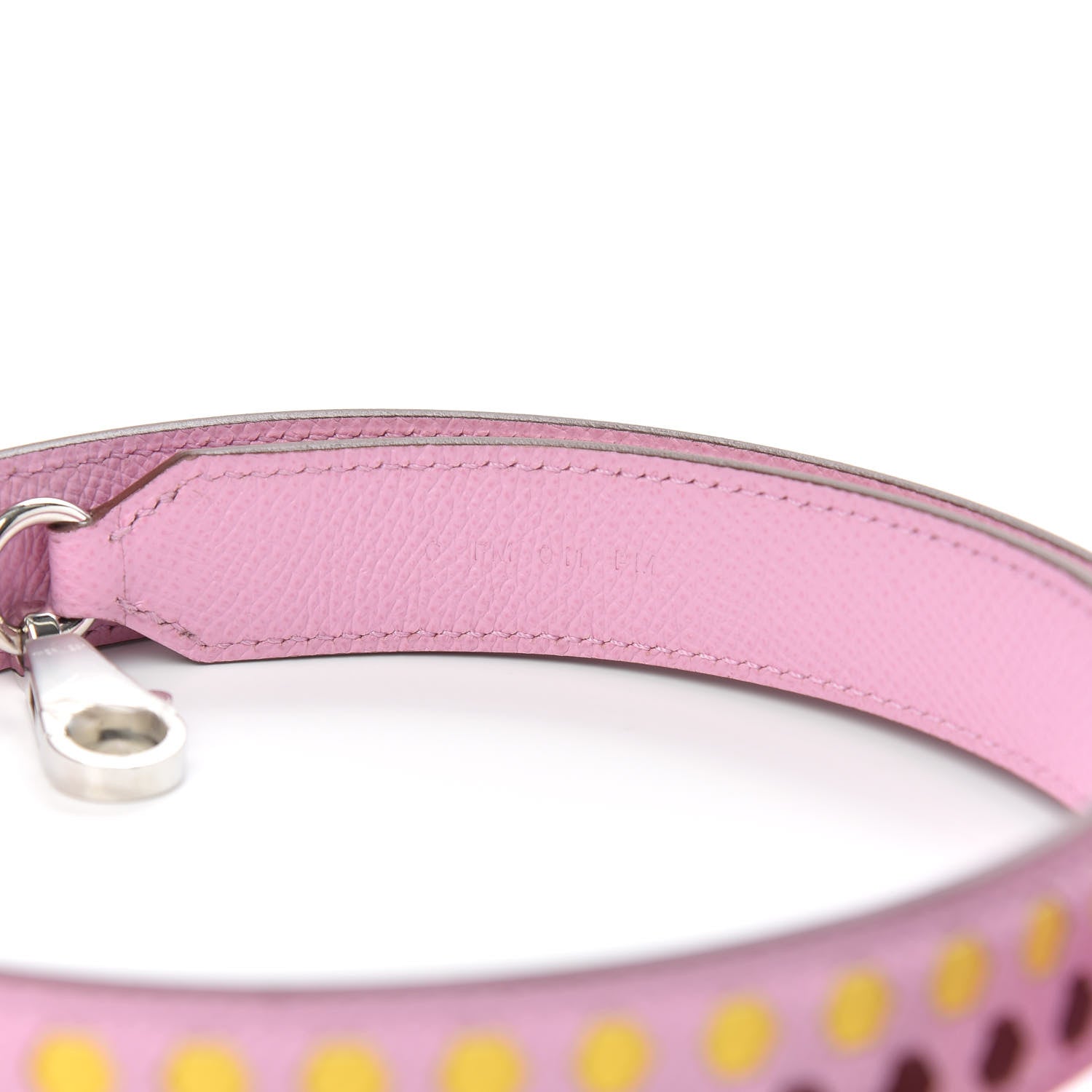 Hermes Epsom 25mm Mousqetons Tressage Shoulder Strap Mauve Sylvestre Rouge H Jaune De Naples 4 of 6