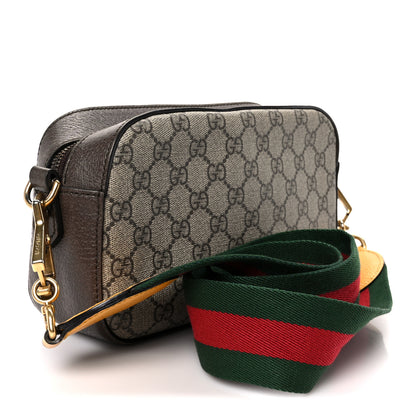 Gucci GG Supreme Monogram Web Neo Vintage Shoulder Bag Beige New Acero Crop 3 of 11