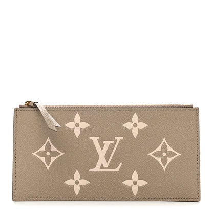 Louis Vuitton Empreinte Monogram Giant Pochette Felicie Zippered Insert Tourterelle Creme 1 of 6