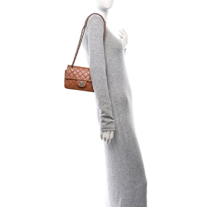 Chanel Caviar Quilted Mini Rectangular Flap Light Brown 2 of 15