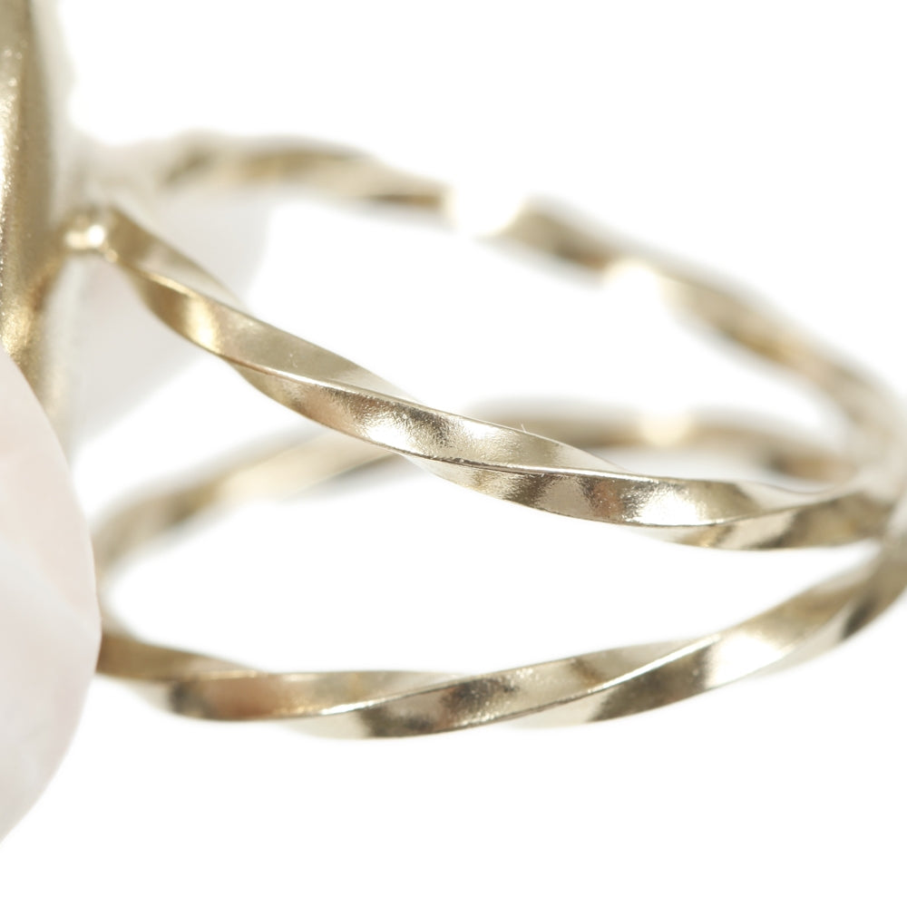 Crystal CC Coco Loves You Locket Ring Gold 7