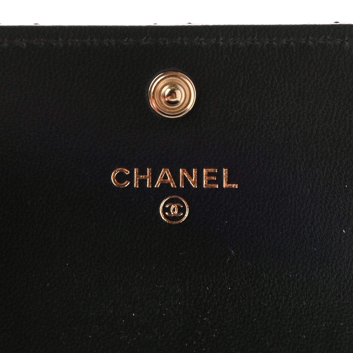 Quilted Medallion CC Card Holder Black