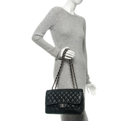 Chanel Caviar Quilted Jumbo Single Flap Black 2 of 7