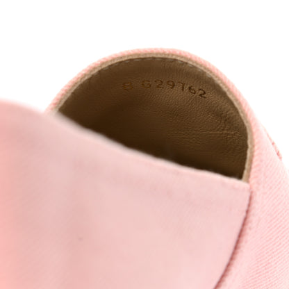 Chanel Denim Toile CC Espadrilles 36 Pink Black 8 of 8