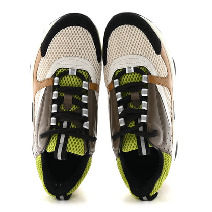 Christian Dior Technical Mesh Calfskin Mens B22 Sneakers 38 Brown Green 2 of 9