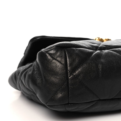 Chanel Lambskin Quilted Large Chanel 19 Flap Black 9 of 12