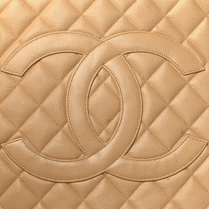 Chanel Caviar Quilted Medallion Tote Beige 9 of 11
