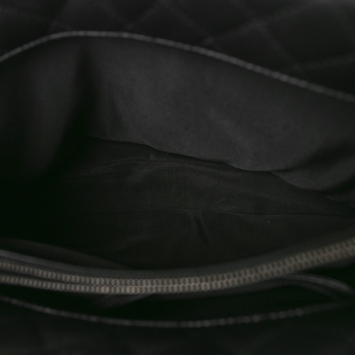 Caviar Quilted City Shopping Tote Black