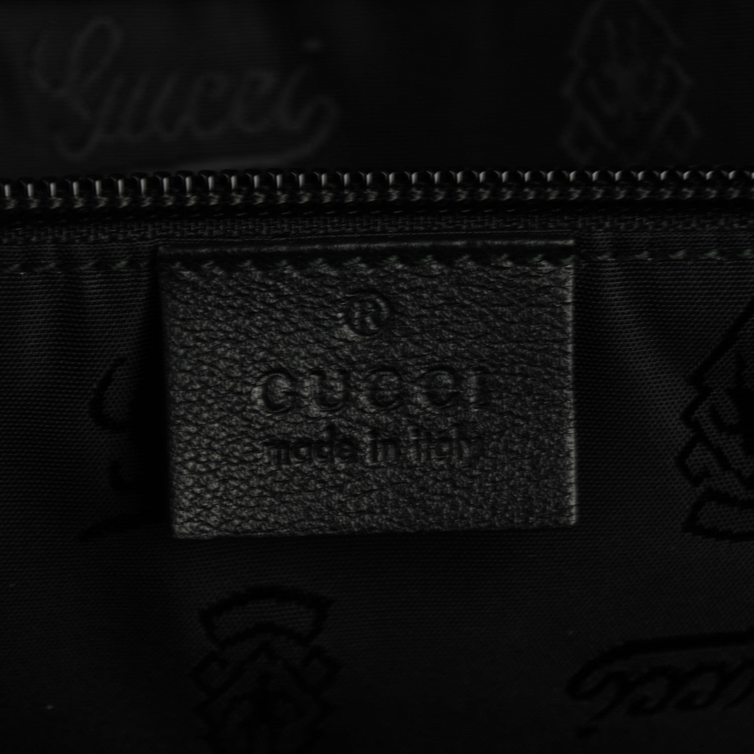Gucci Guccissima Large Carry On Duffle Black 5 of 7