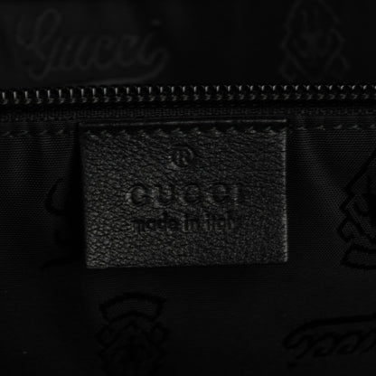 Gucci Guccissima Large Carry On Duffle Black 5 of 7