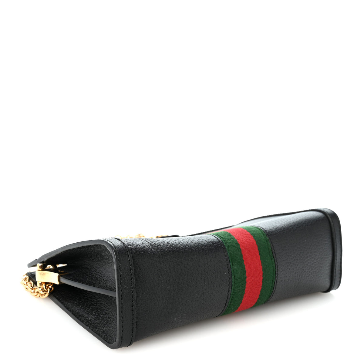Calfskin GG Web Small Ophidia Chain Shoulder Bag Black