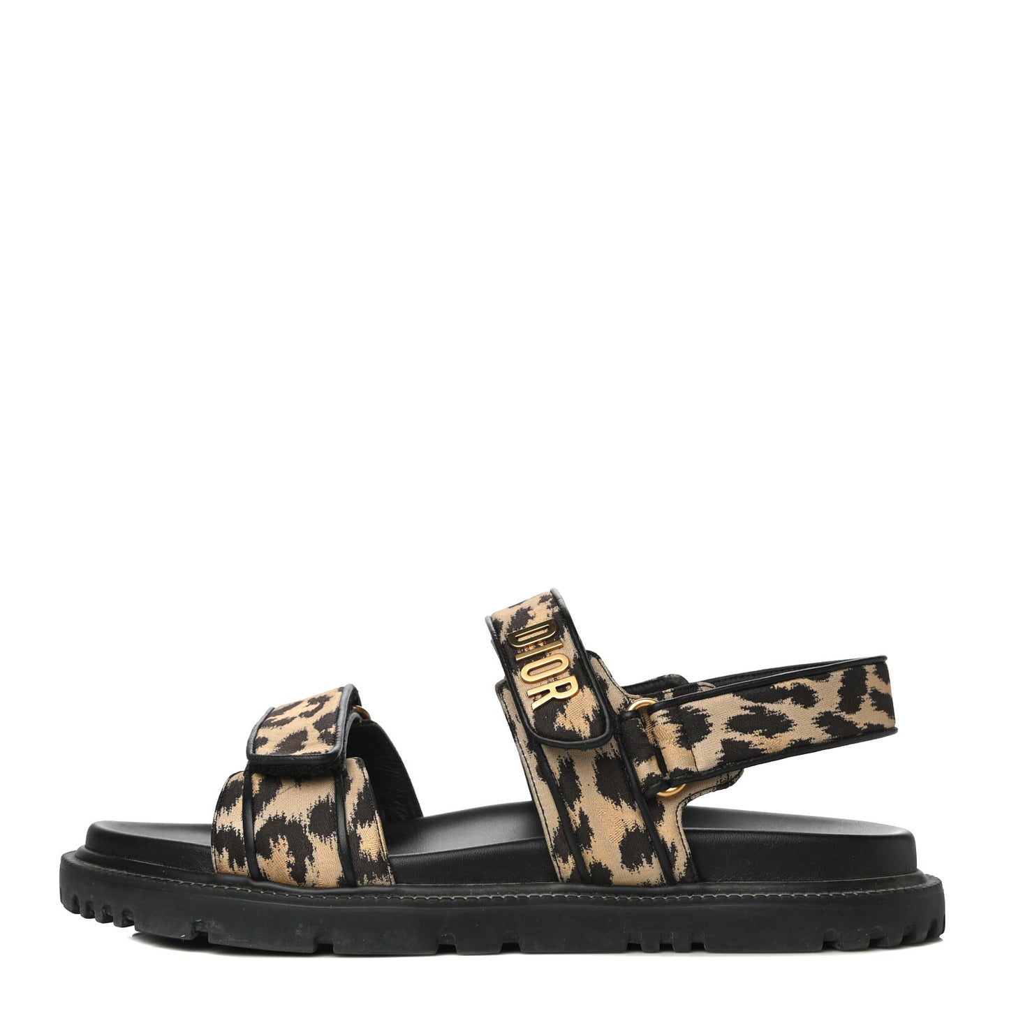 Technical Fabric Mizza Print DiorAct Sandals 41 Beige Multicolor