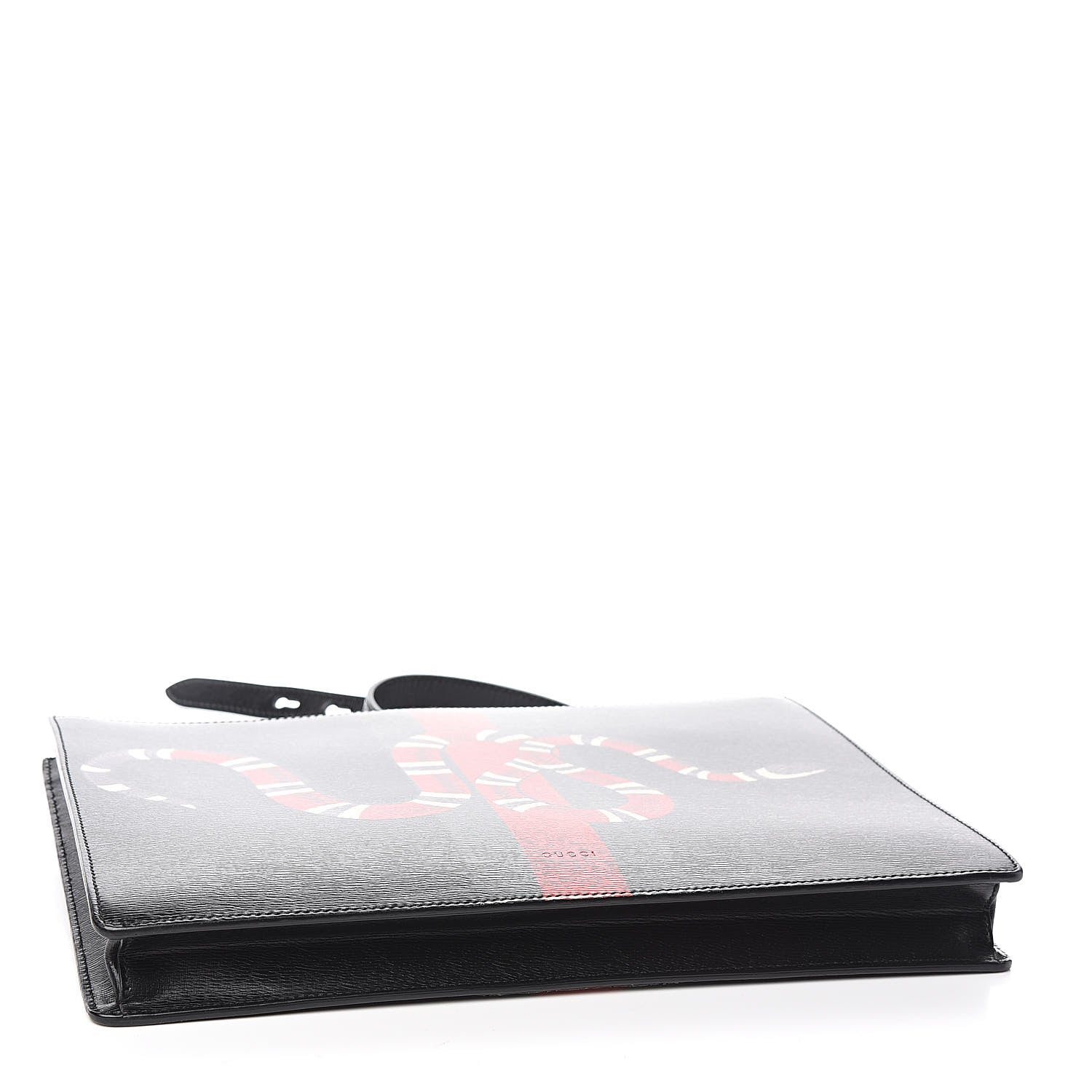 Gucci Calfskin Kingsnake Print Messenger Black 4 of 14