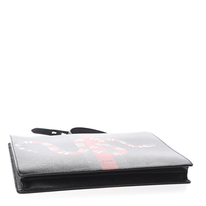 Gucci Calfskin Kingsnake Print Messenger Black 4 of 14