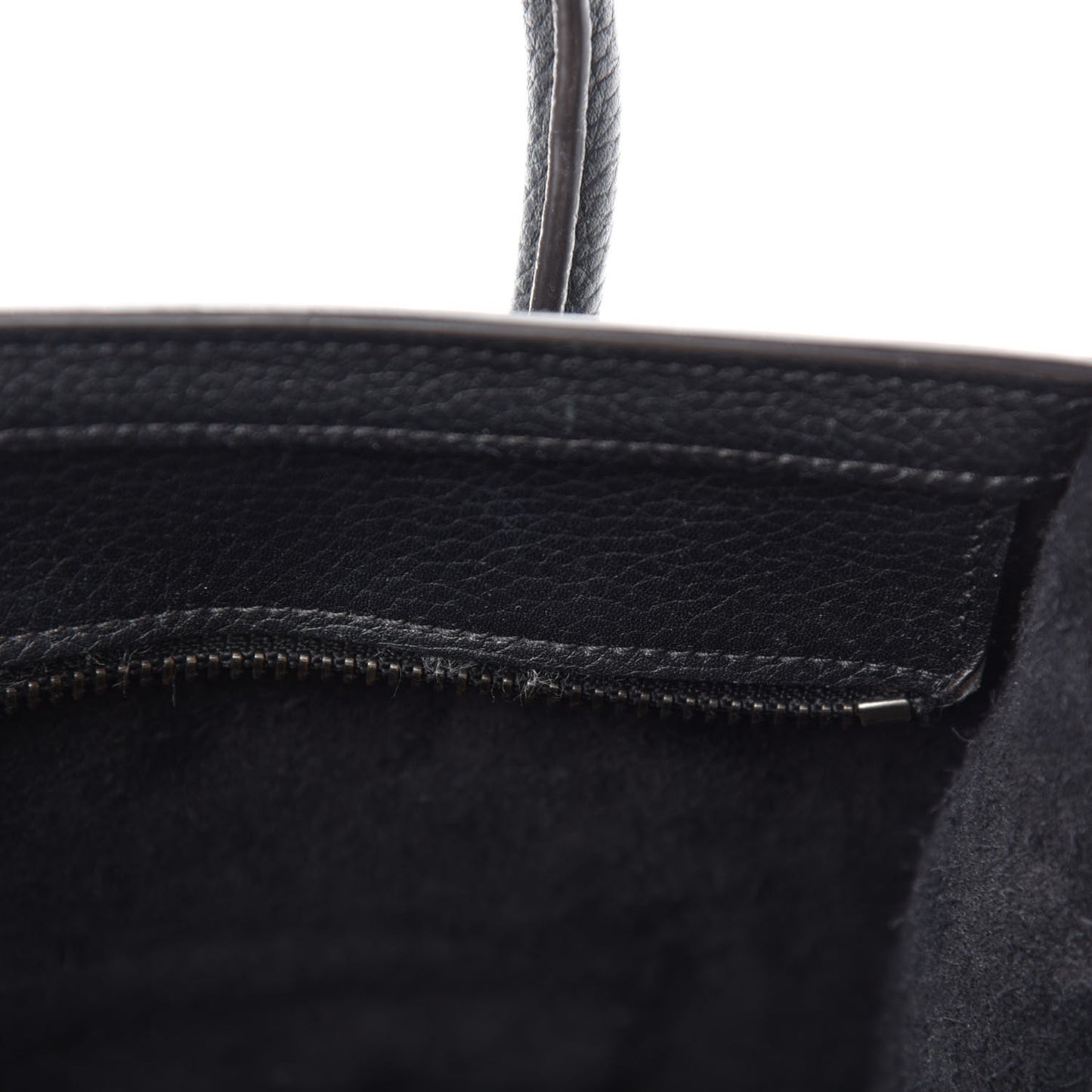 Drummed Calfskin Nano Luggage Black