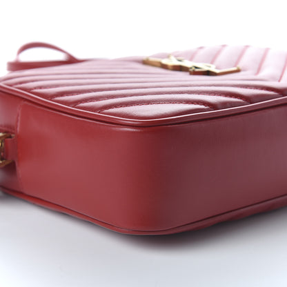 Saint Laurent Calfskin Matelasse Monogram Lou Camera Bag Rouge Eros 6 of 10