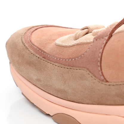 Chanel Nylon Lambskin Suede Calfskin CC Sneakers 36.5 Pink 15 of 15