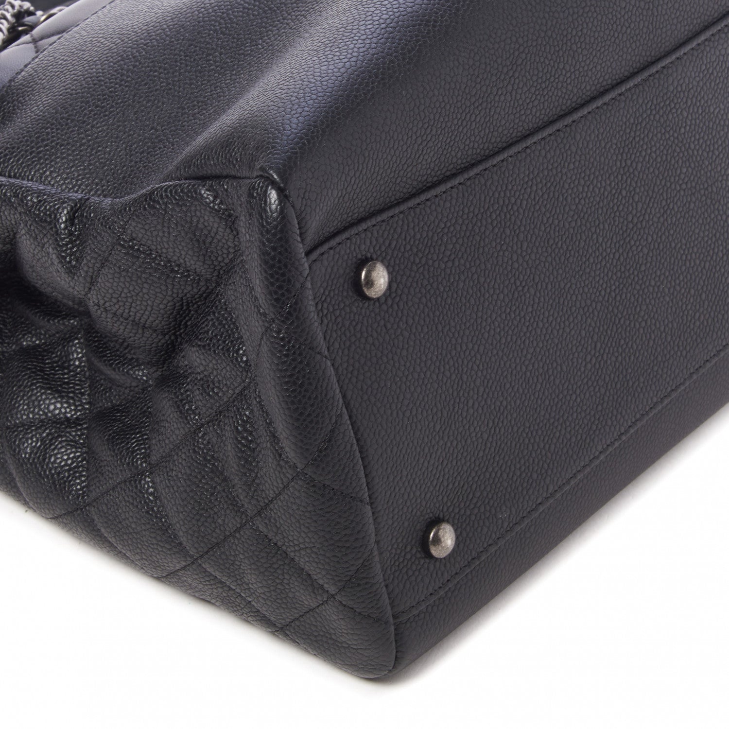 Chanel Caviar Lambskin Quilted Large Coco Break Shopping Bag Black 7 of 11