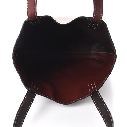 Hermes Veau Sikkim Swift Double Sens 30 Reversible Tote Ebene Rouge H Brique Prune 5 of 21