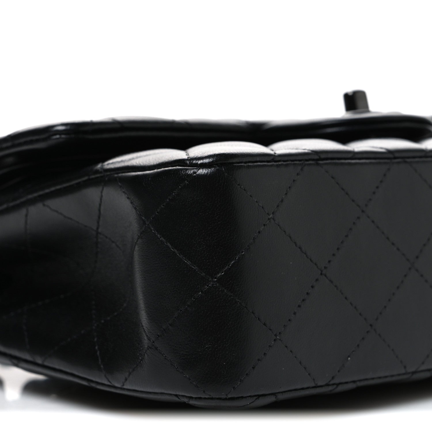 Chanel Lambskin Quilted Small Double Flap So Black 8 of 9