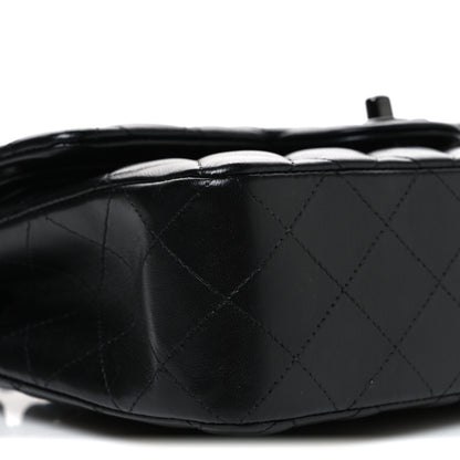 Chanel Lambskin Quilted Small Double Flap So Black 8 of 9