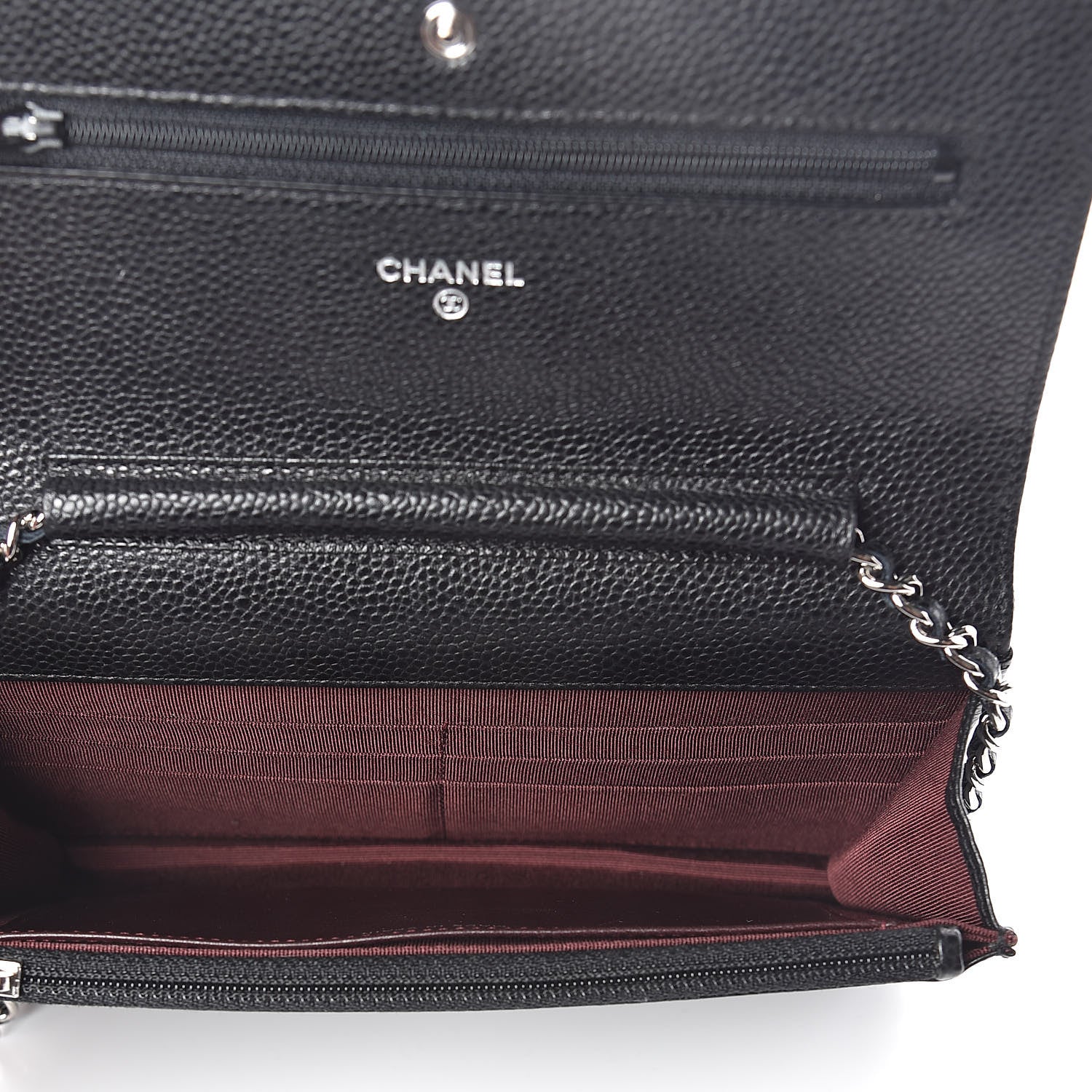 Chanel Caviar Quilted Wallet On Chain WOC Black 5 of 10