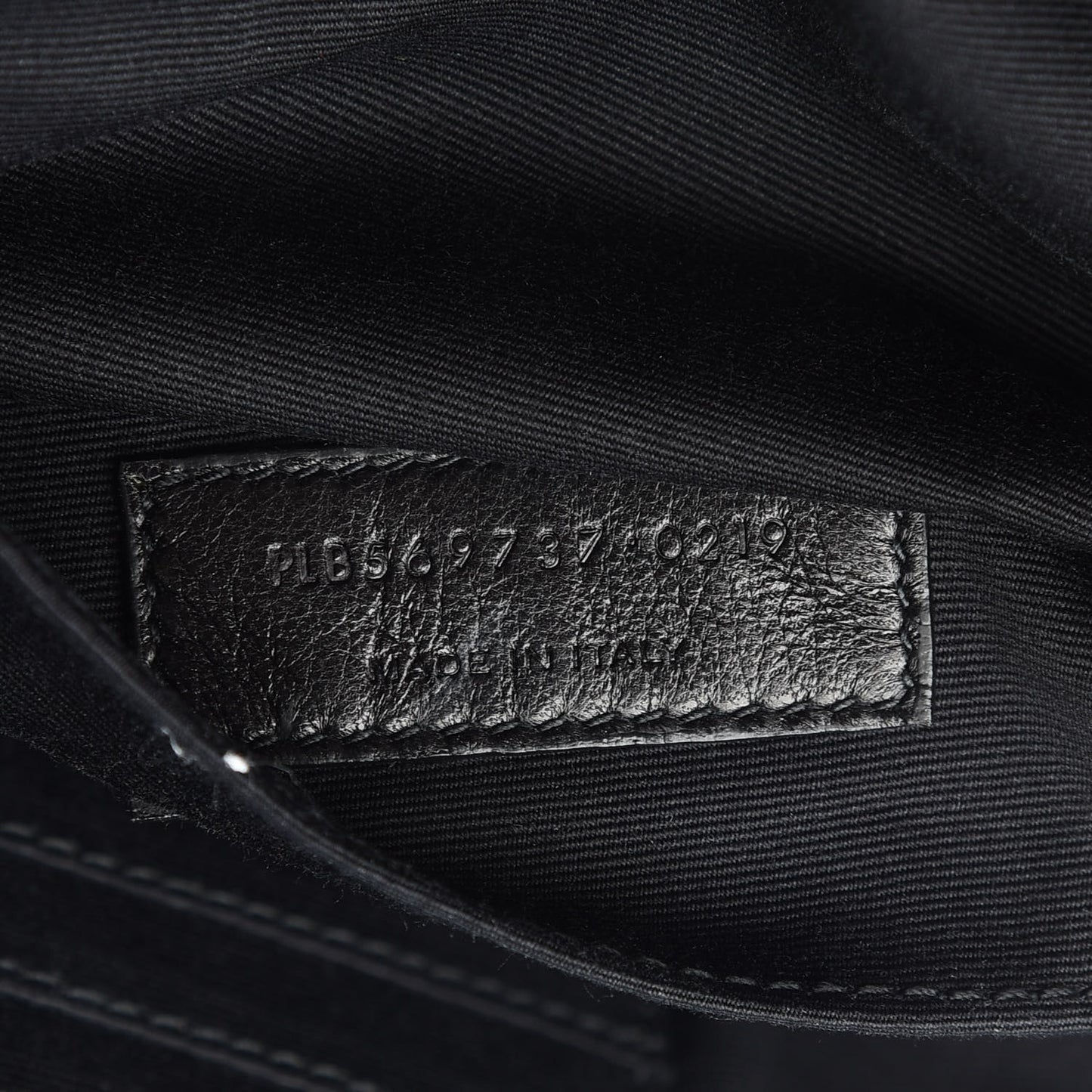Grain De Poudre Monogram Belt Bag Black