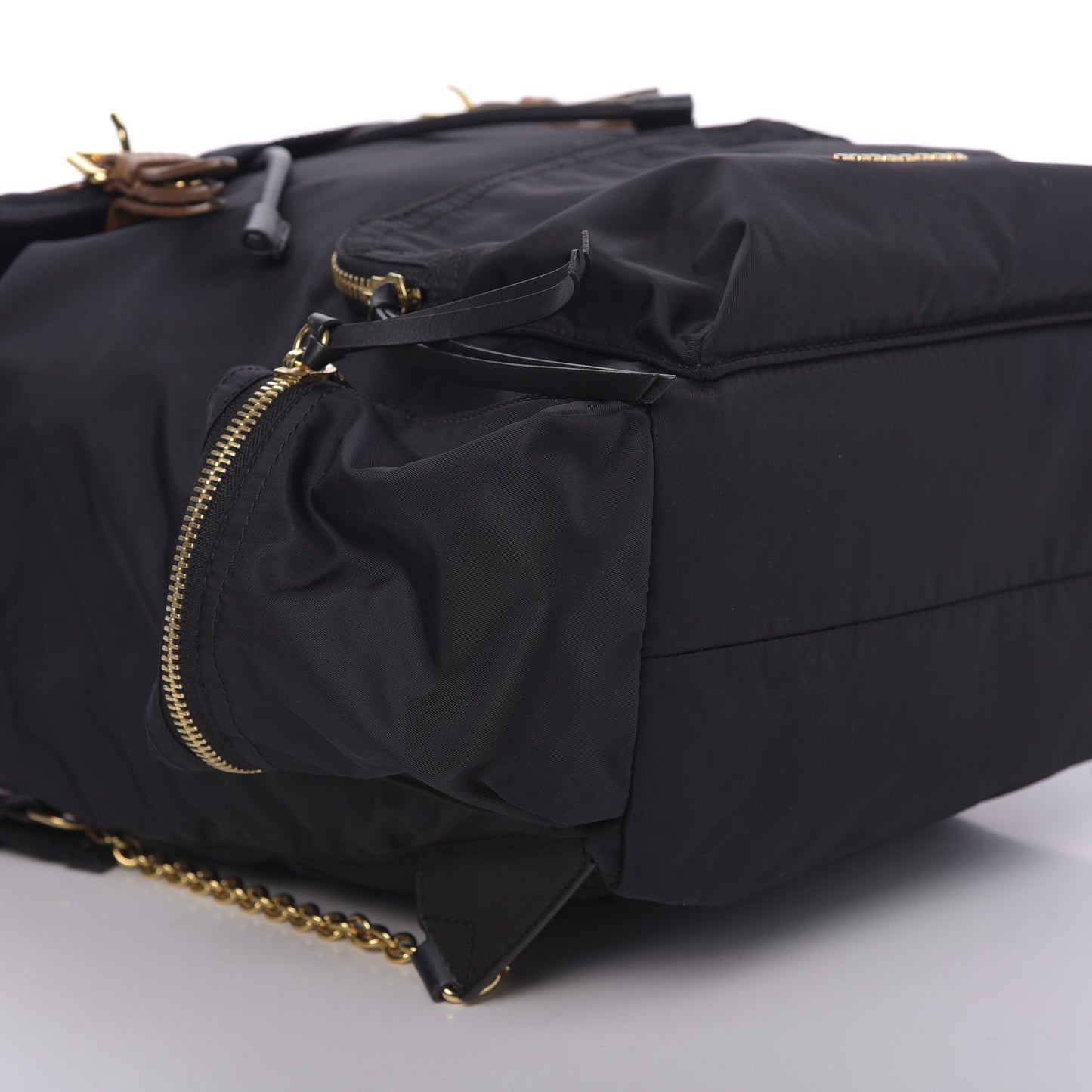 Nylon Large Rucksack Backpack Black