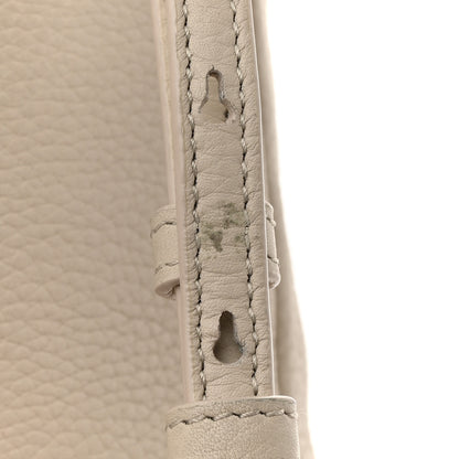 Loro Piana Grained Calfskin Extra Pocket L23.5 Backpack Dust Stone 15 of 16