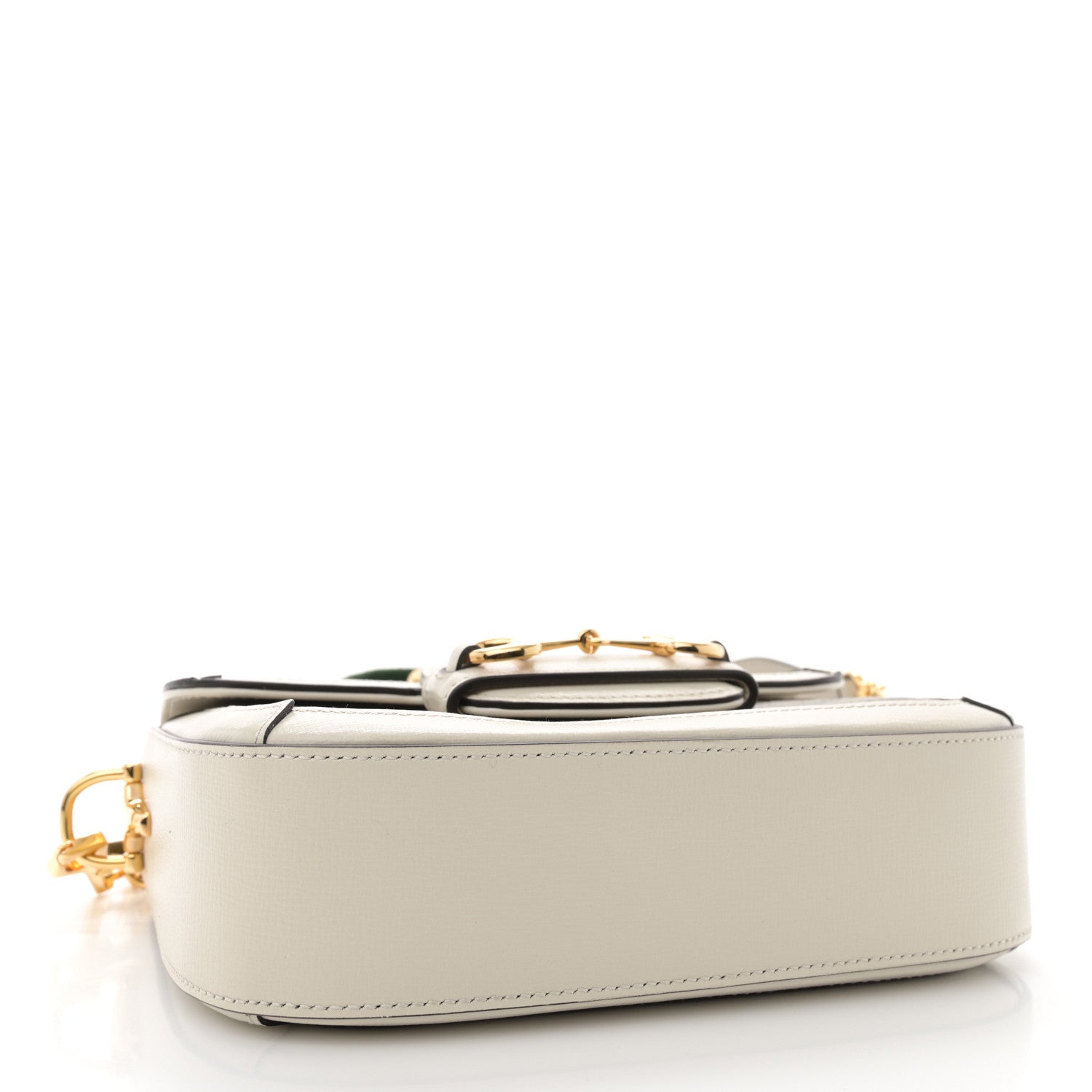 Gucci GG Supreme Monogram Web Mini Horsebit 1955 Shoulder Bag Beige Mystic White 4 of 12