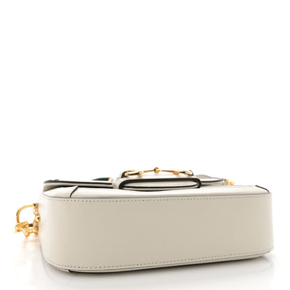 Gucci GG Supreme Monogram Web Mini Horsebit 1955 Shoulder Bag Beige Mystic White 4 of 12