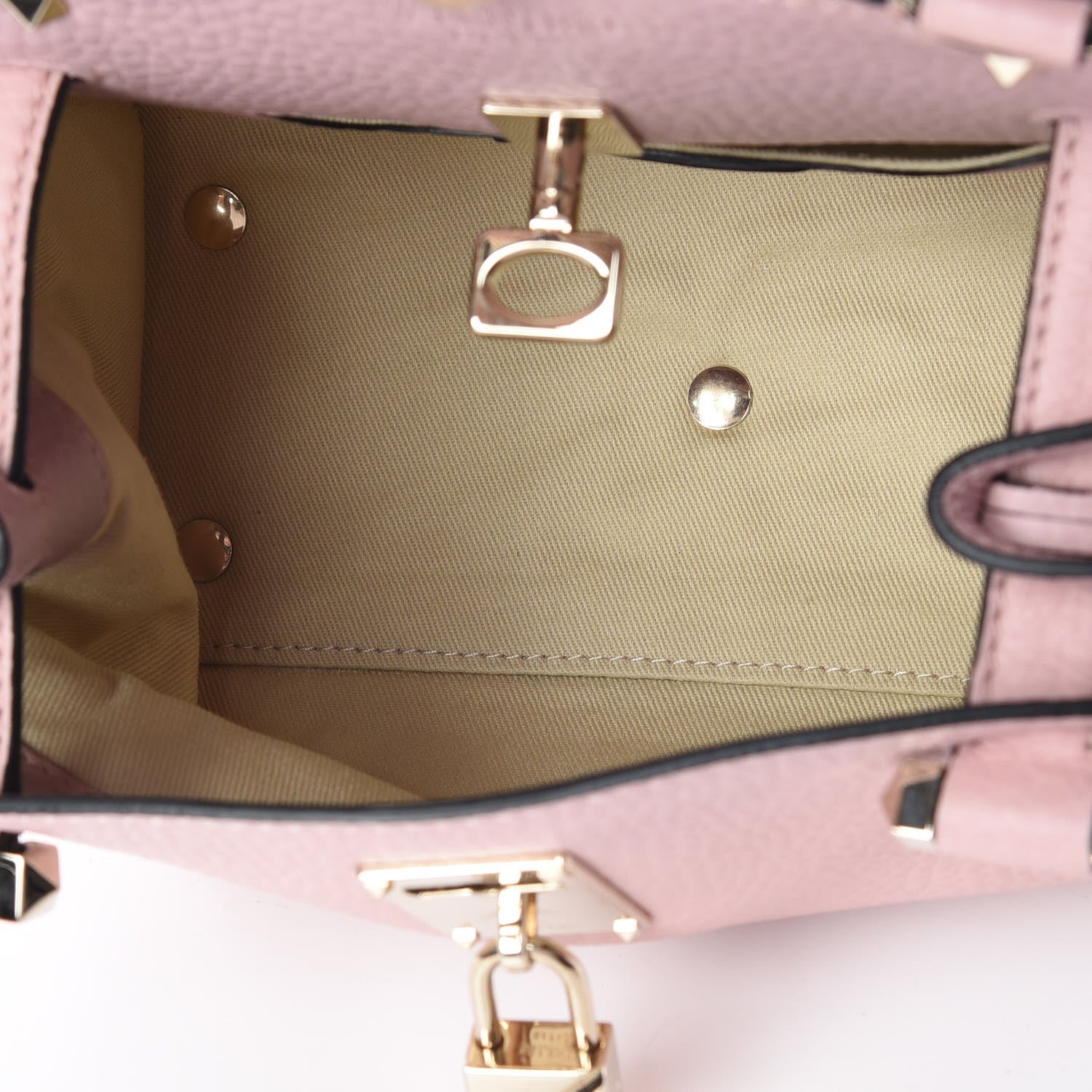 Valentino Garavani Pebbled Calfskin Small Joylock Satchel Loto 7 of 9