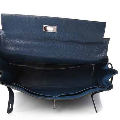 Hermes Chevre De Coromandel Kelly Retourne 35 Bleu De Prusse 15 of 41