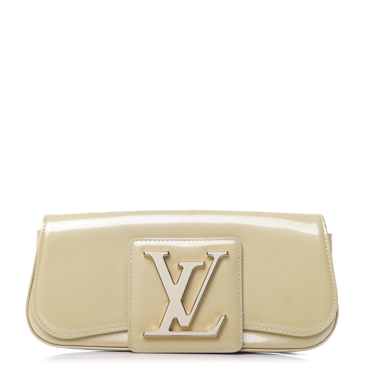Louis Vuitton Patent Sobe Clutch Creme 1 of 13