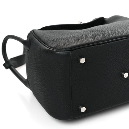 Hermes Taurillon Clemence Lindy 30 Black 8 of 10