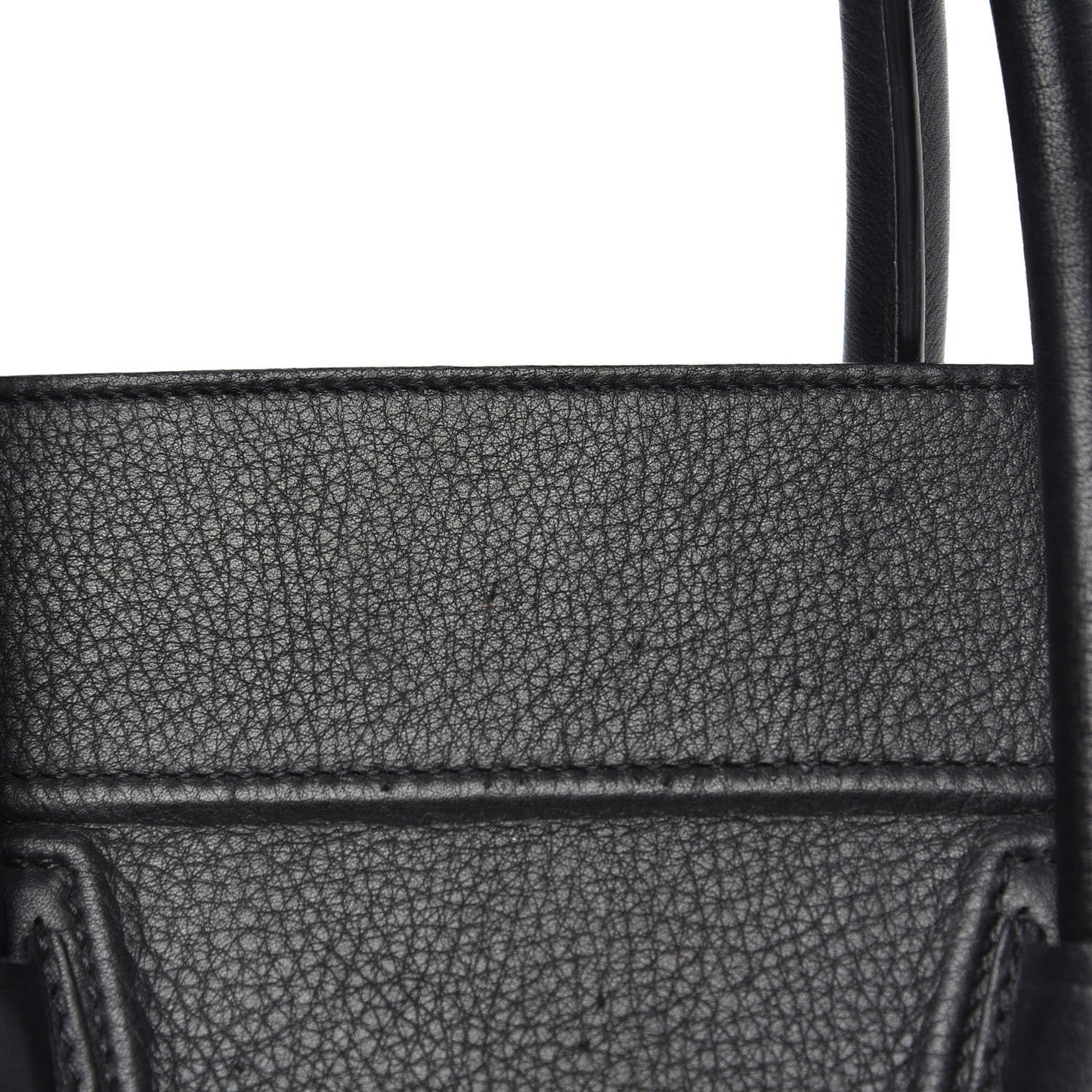 Grained Calfskin Medium Phantom Luggage Black