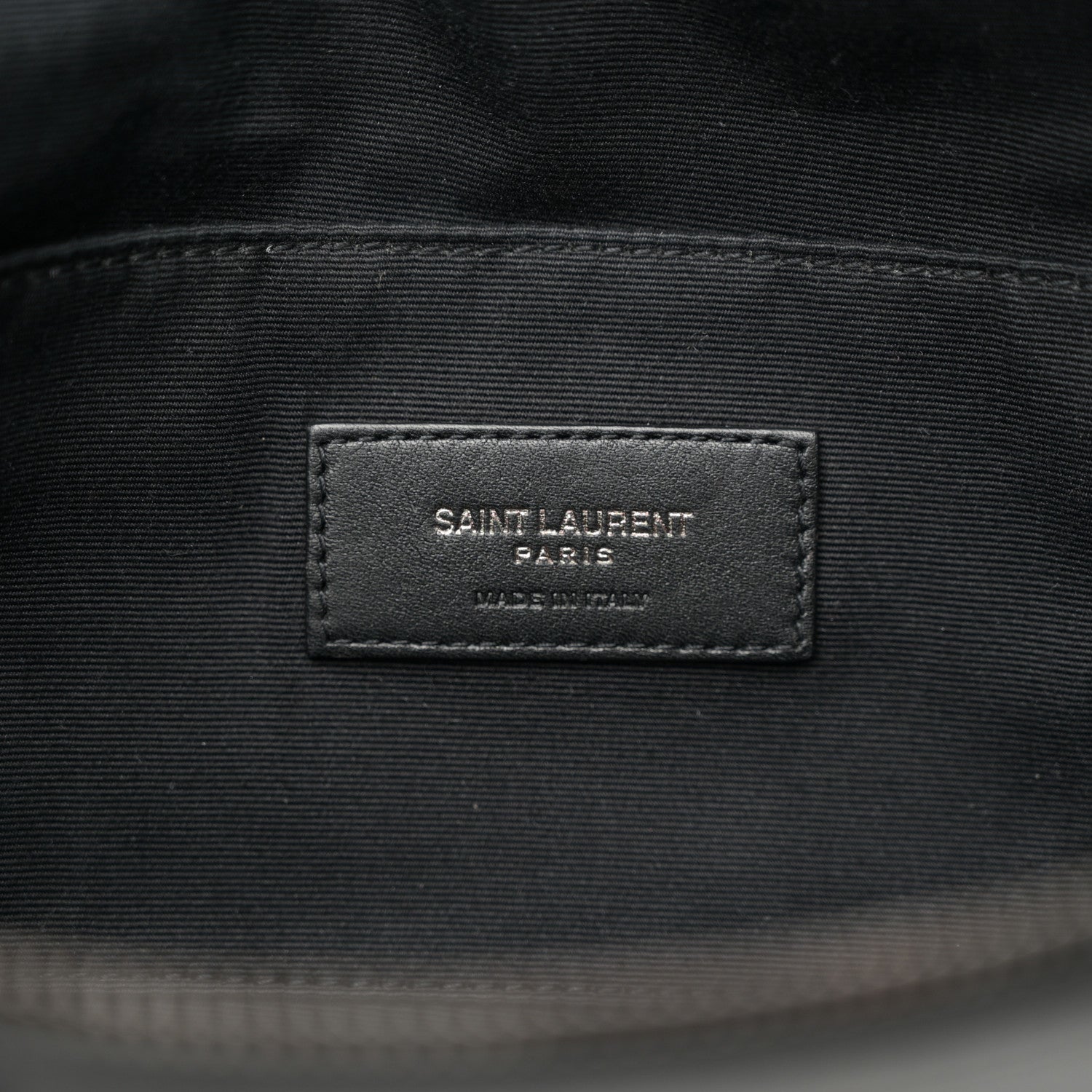 Saint Laurent Calfskin Monogram Belt Bag Black 6 of 18