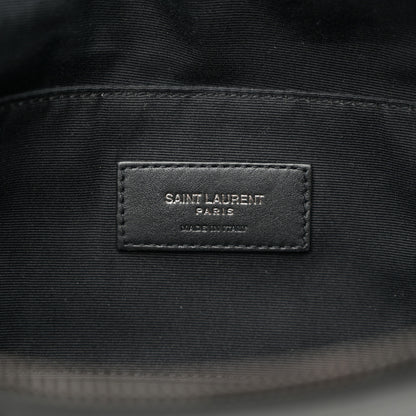 Saint Laurent Calfskin Monogram Belt Bag Black 6 of 18