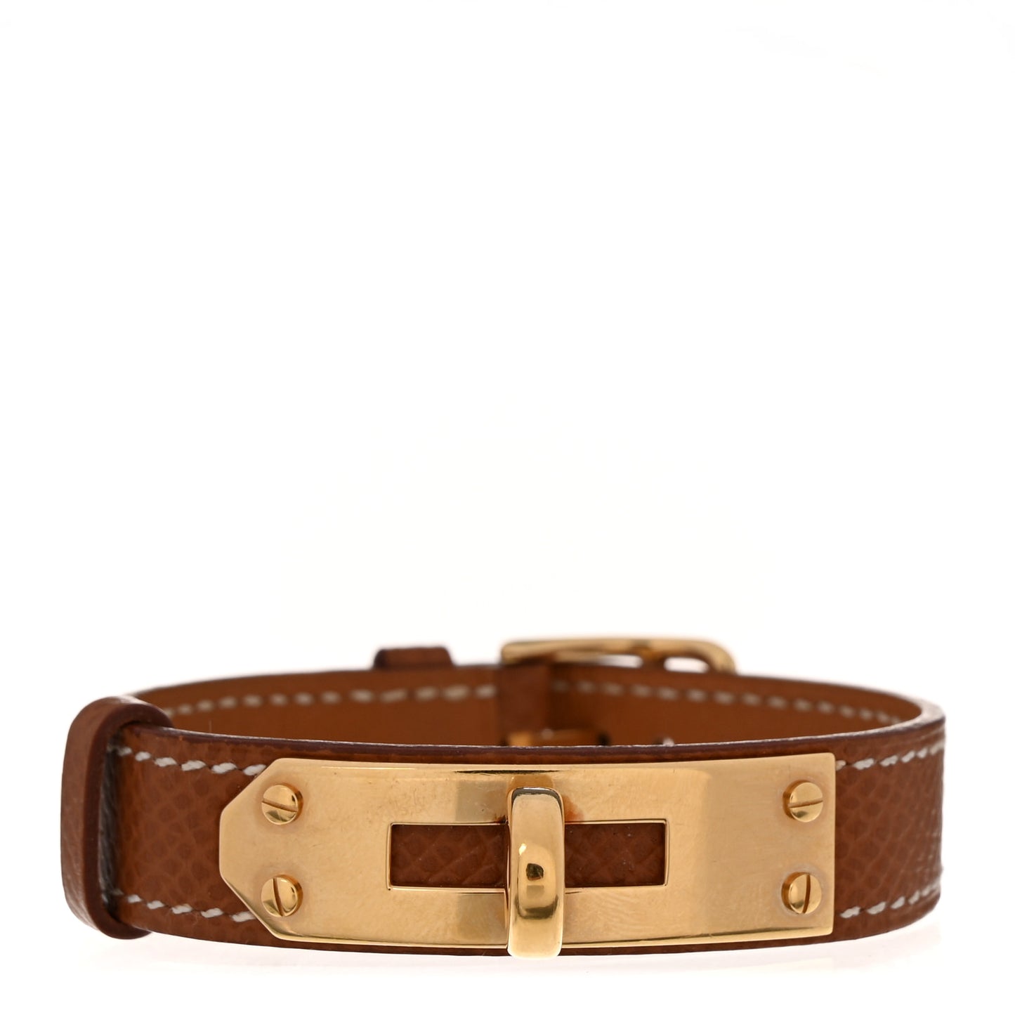 Epsom Kelly Single Tour Bracelet M Gold