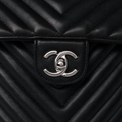 Chanel Calfskin Chevron Quilted Small Urban Spirit Backpack Black 11 of 11