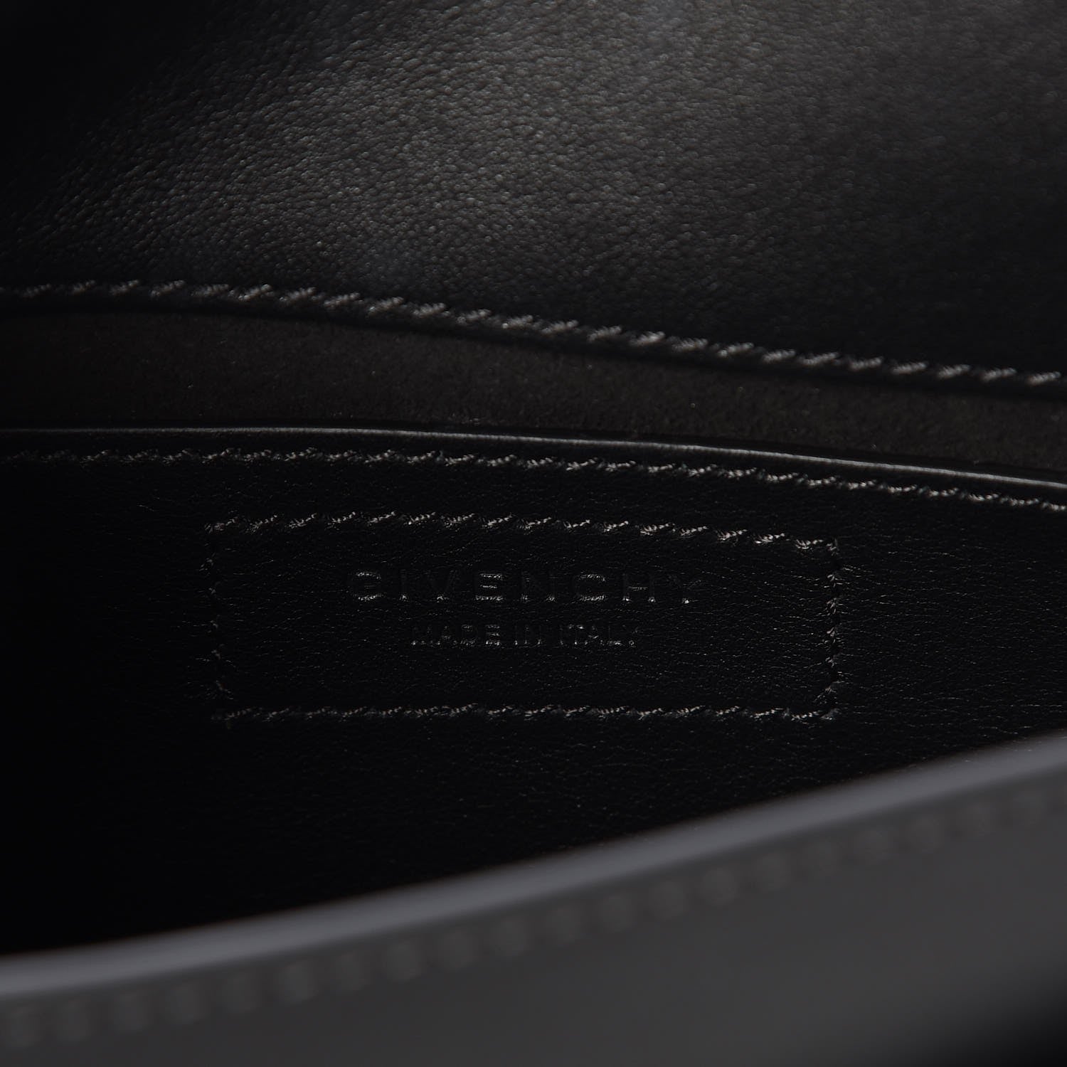 Givenchy Calfskin Mini Infinity Saddle Bag Black 6 of 6