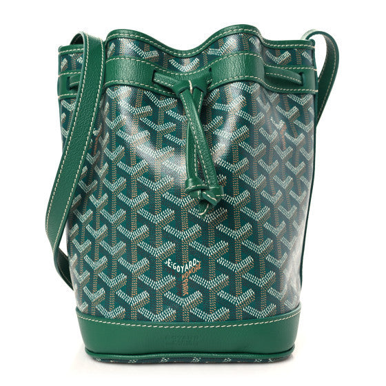 Goyard Goyardine Petit Flot Bucket Bag PM Green 1 of 8