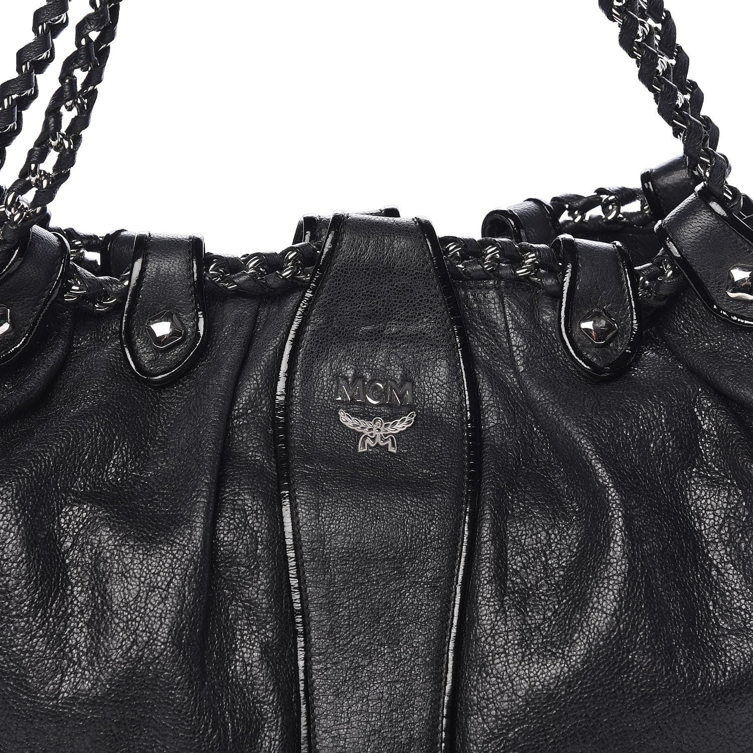 MCM Calfskin Large Notte Hobo Black 9 of 14