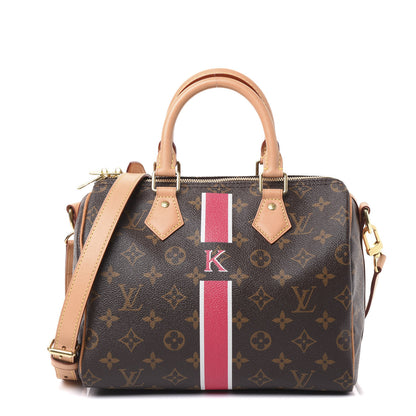 Louis Vuitton Monogram My LV Heritage Speedy Bandouliere 25 Fuchsia White 1 of 11