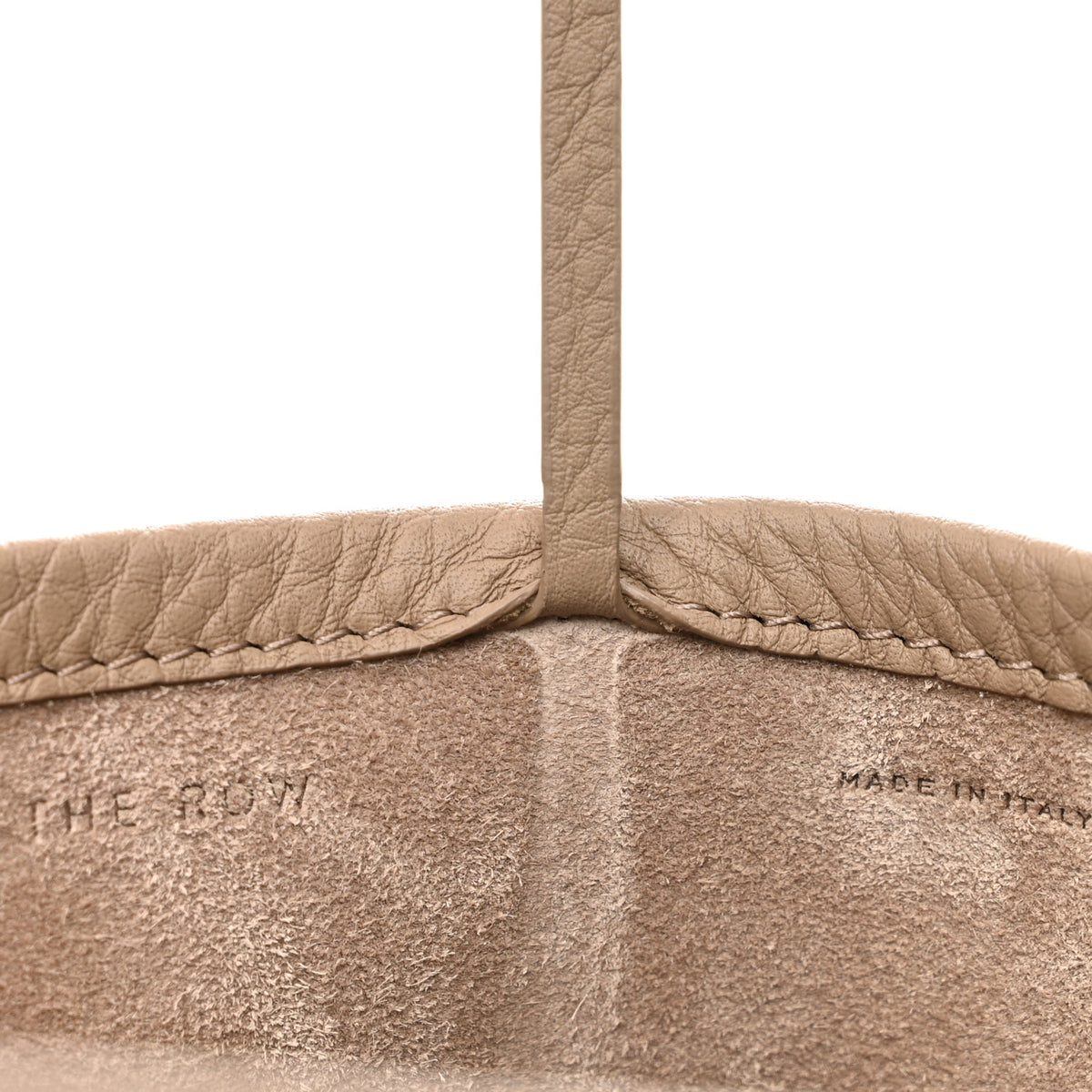 The Row Polished Saddle Calfskin Medium N/S Park Tote Acajou 6 of 9