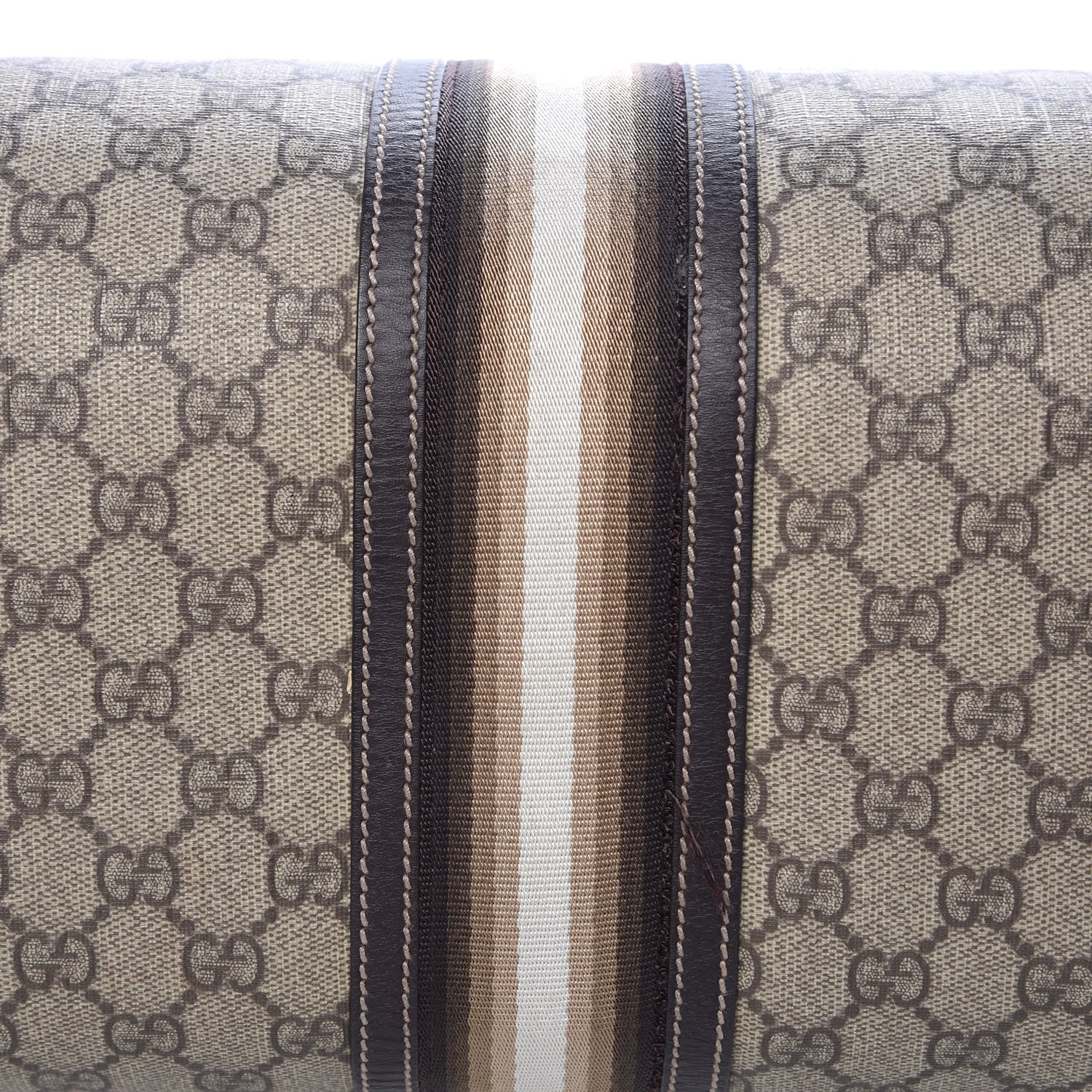 Gucci GG Plus Monogram Web Medium Joy Boston Dark Brown 15 of 17